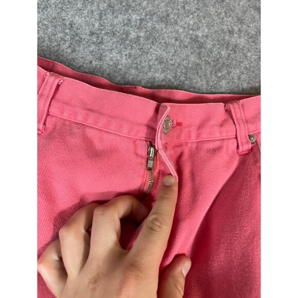 Vintage 90s Vermont Country Store Denim Jean Skirt Womens 16 Pink Cotton Grunge - Picture 5 of 7